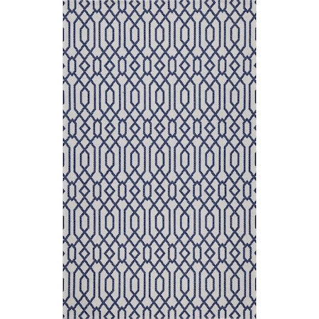 Safavieh 9 x 12 ft. Martha Stewart Contemporary Rectangle Flat Weave Rug Blue & Grey MSR421M-9